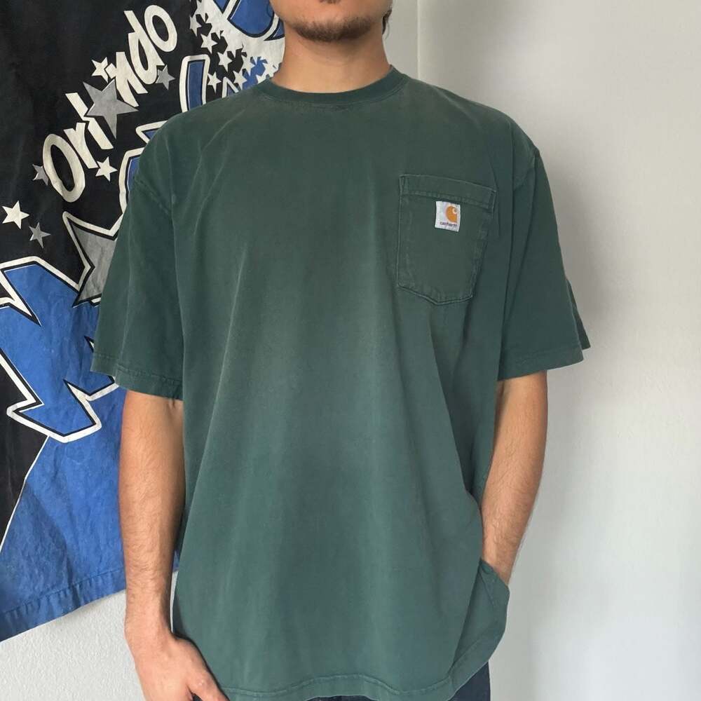 Carhartt Original Fit Heavyweight Pocket T-Shirt Green XL Men’s Workwear Pocket